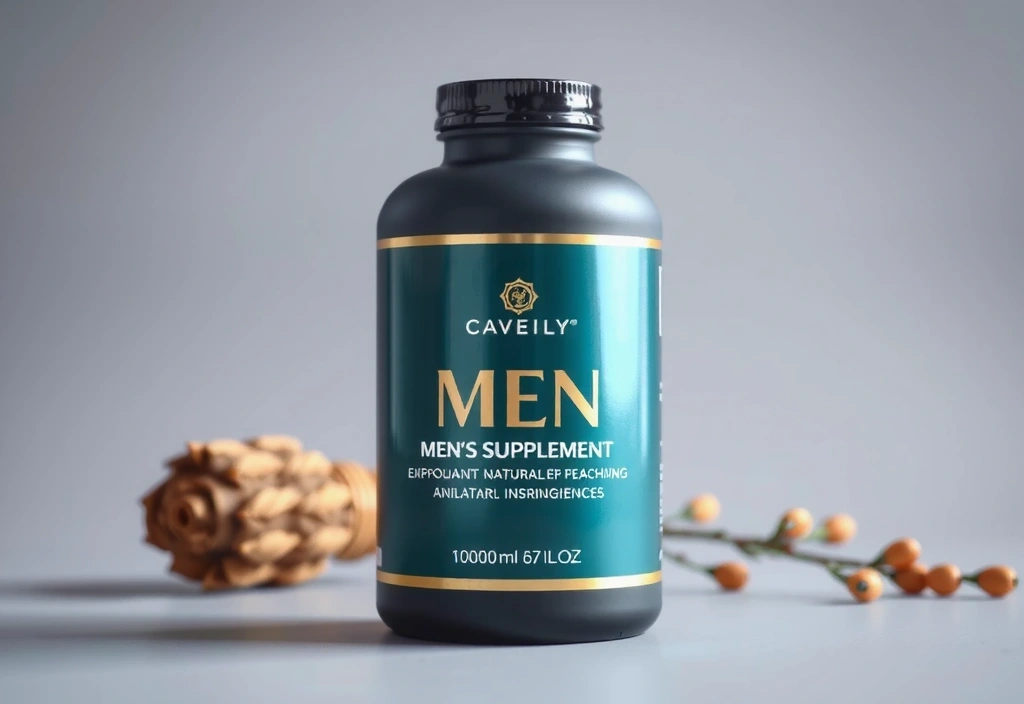 Elegant packaging of Men's Vitality Biocomplex product